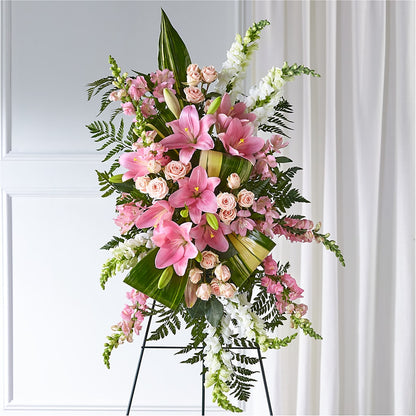 Elegant Embrace Standing Spray –  Oopsie Daisy Florist, Raeford NC