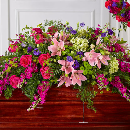 Radiant Tribute Casket Spray –  Oopsie Daisy Florist, Raeford NC