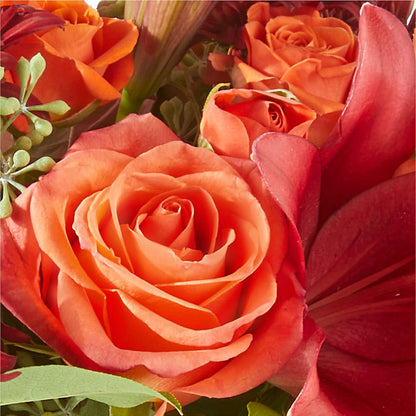 Crimson Leaves Bouquet –  Oopsie Daisy Florist, Raeford NC