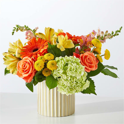 Autumn Sunshine Bouquet with Ivory Vase –  Oopsie Daisy Florist, Raeford NC
