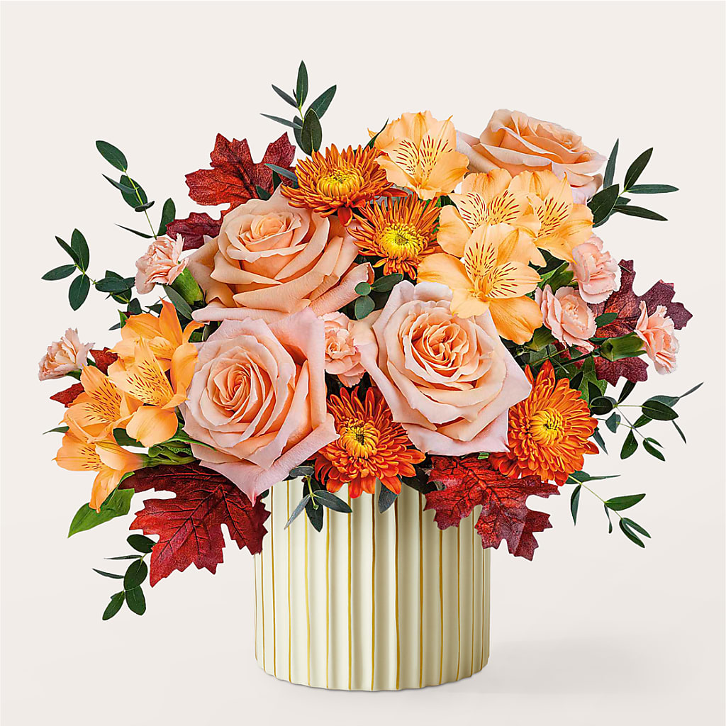 Spiced Latte Bouquet with Ivory Vase –  Oopsie Daisy Florist, Raeford NC