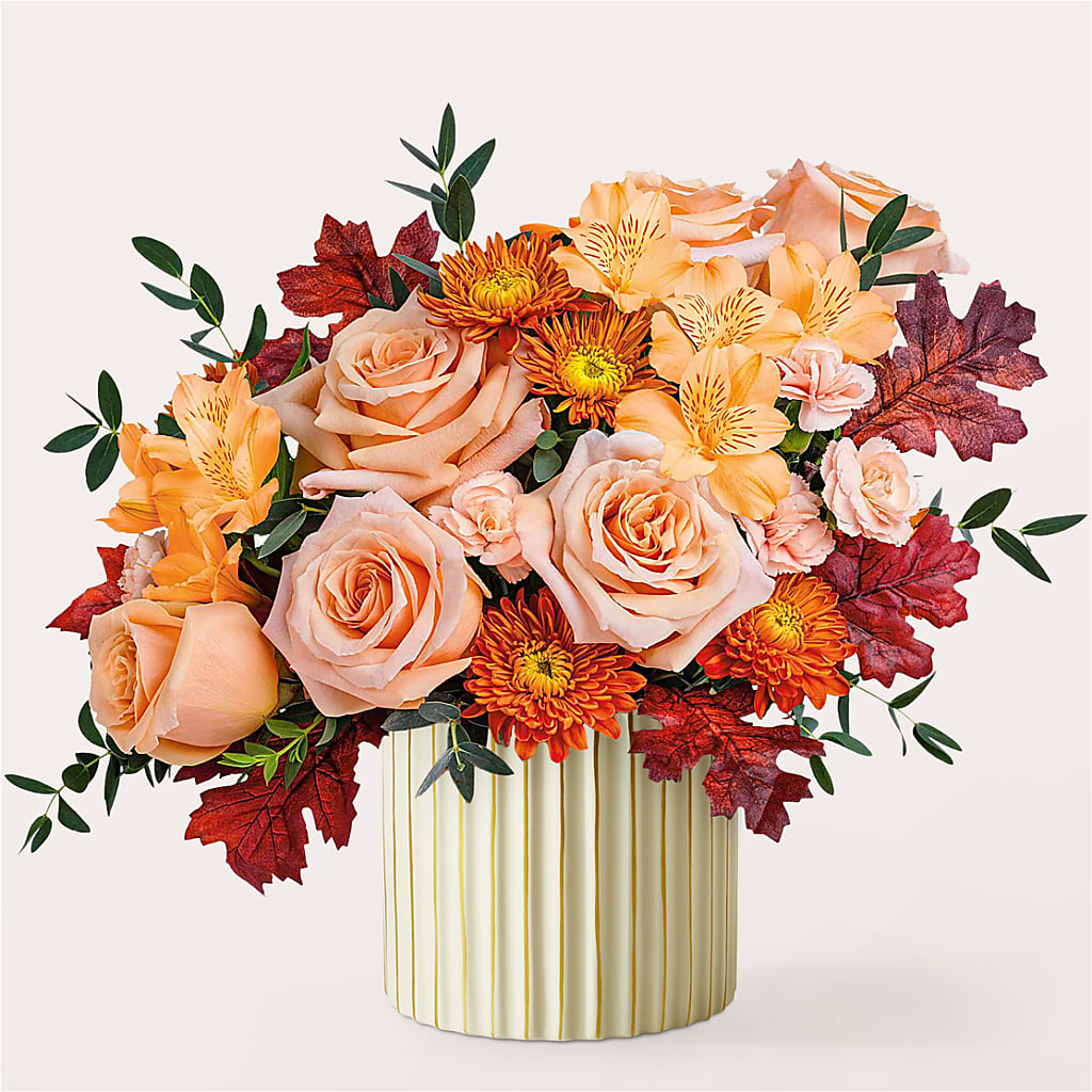 Spiced Latte Bouquet with Ivory Vase –  Oopsie Daisy Florist, Raeford NC