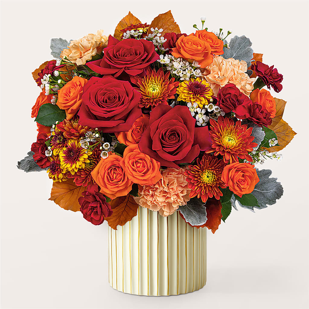 Merlot Bouquet with Ivory Vase –  Oopsie Daisy Florist, Raeford NC