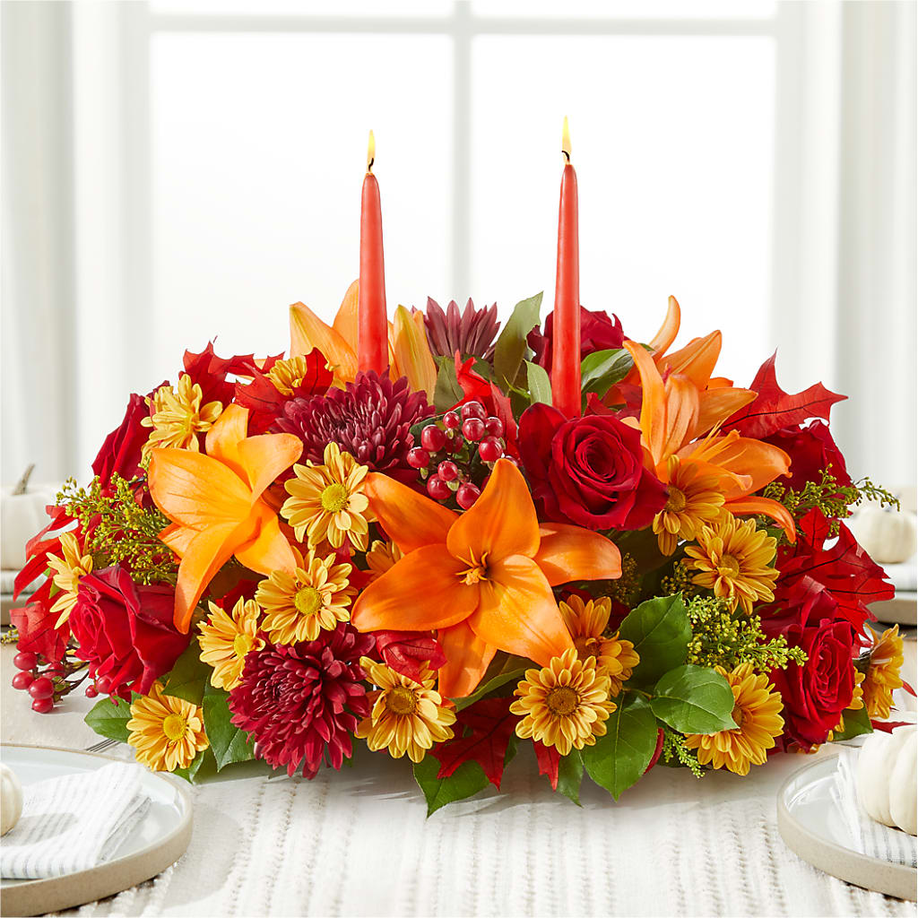 Autumn's Embrace Centerpiece –  Oopsie Daisy Florist, Raeford NC