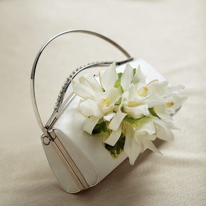 White Purse Decor –  Oopsie Daisy Florist, Raeford NC
